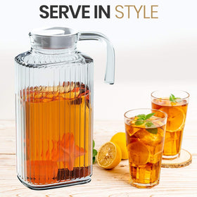 Home Essentials & Beyond Fridge Pitcher 60oz capacity for generous batch beverages.