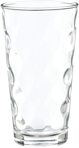 Home Essentials & Beyond dishwasher-safe highball glasses simplify cleanup after gatherings.