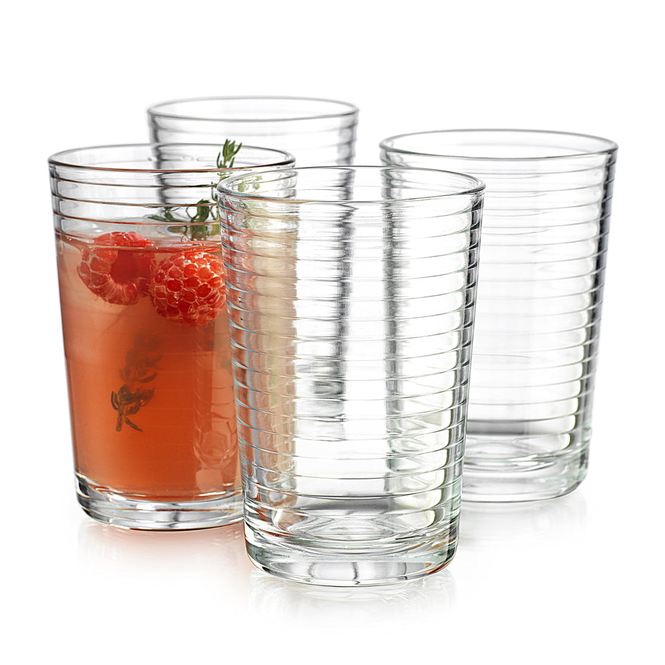 Home Essentials & Beyond juice glasses 7oz set-4 shown as a versatile daily glassware option