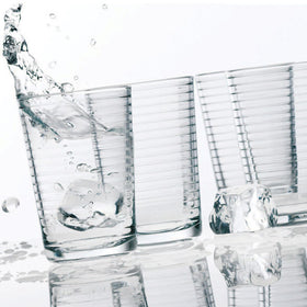 Home Essentials & Beyond juice glasses 7oz transparent-glass highlight clarity and drink presentation
