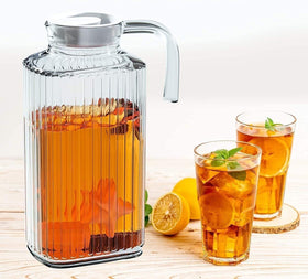 Home Essentials & Beyond red lid protects contents from fridge odors