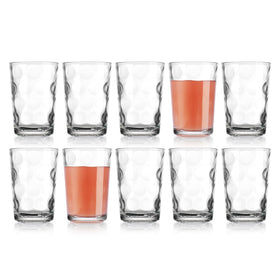Home Essentials Modern Eclipse 7oz dishwasher-safe glass for easy cleanup.