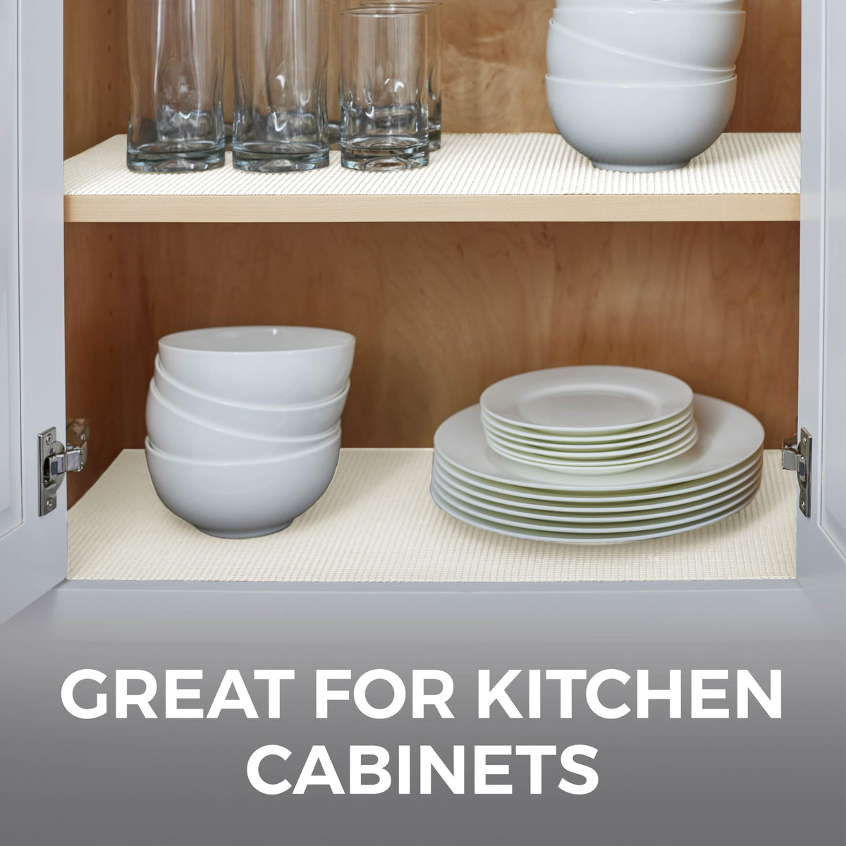 HOME GENIE cushion-friendly liner doubles as a drawer barrier.