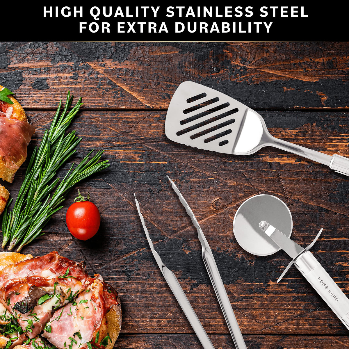 Home Hero 54-piece utensil set all-in-one collection for complete cooking tasks.
