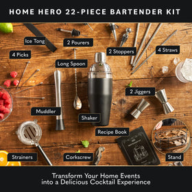 Home Hero stainless steel cocktail shaker designed for durable daily use.
