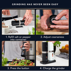 Home Hero grinders offer five grind levels for perfect texture.