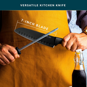 Home Hero non-stick blade reduces sticking for easy slicing.