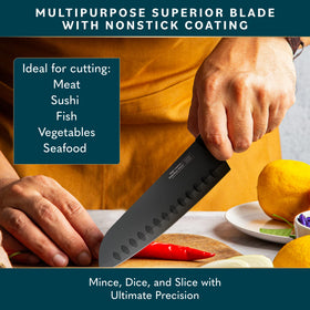 Home Hero 7-inch blade for versatile kitchen prep and precise cuts.
