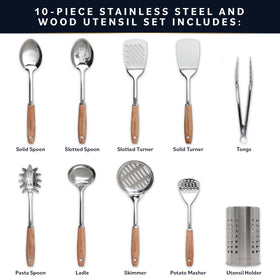 Home Hero slotted spoon and skimmer for draining liquids and serving