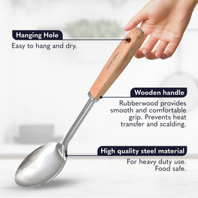 Home Hero solid turner and ladle work well on nonstick and stainless cookware