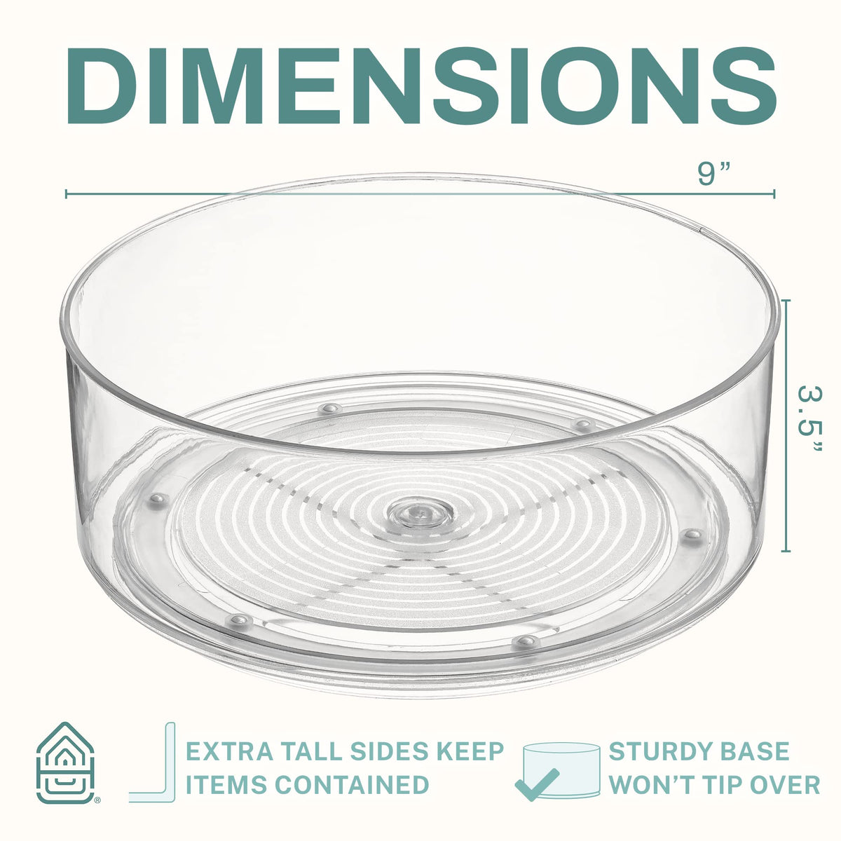 Home Intuition lazy Susan on pantry shelf promotes organized jars.