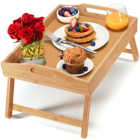 Home-It bamboo tray offers natural durability and a warm look