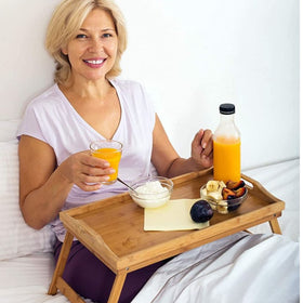 Home-It foldable-bed-tray stores compact when not in use