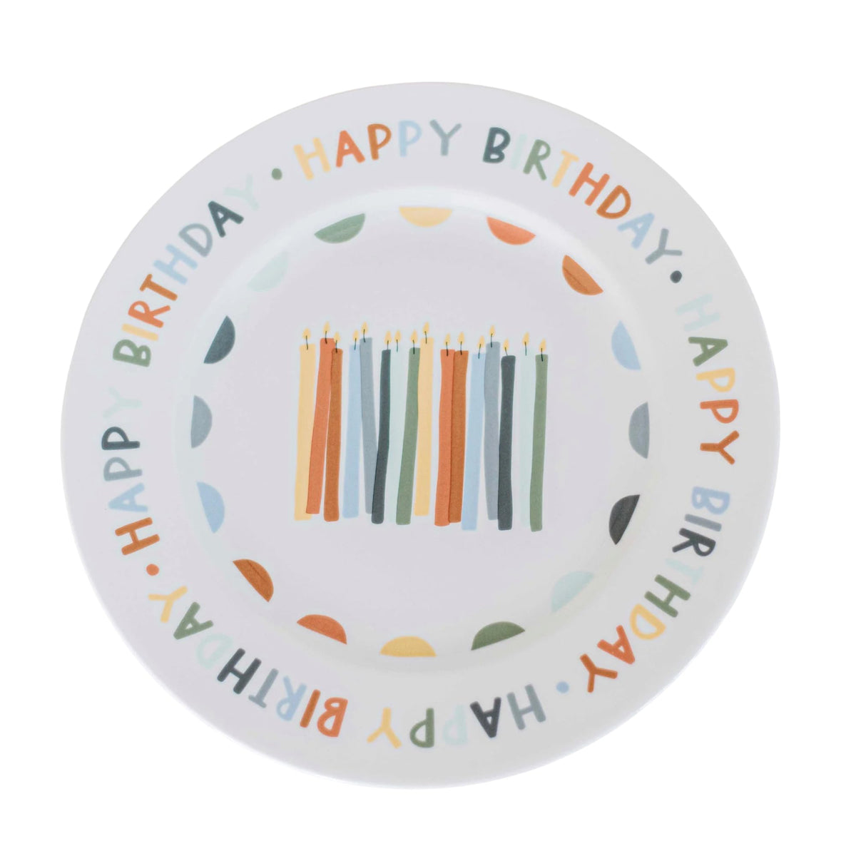 Home & Kind Birthday Celebration Plate front view for festive breakfasts.