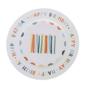 Home & Kind Birthday Celebration Plate front view for festive breakfasts.
