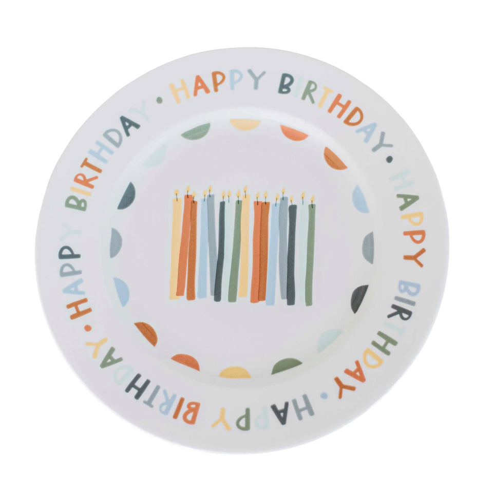 Home & Kind Birthday Celebration Plate front view for festive breakfasts.