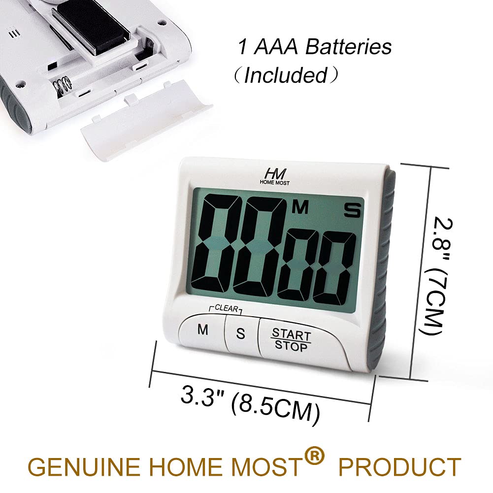HOME MOST timer with foldable hook for wall hanging or travel.