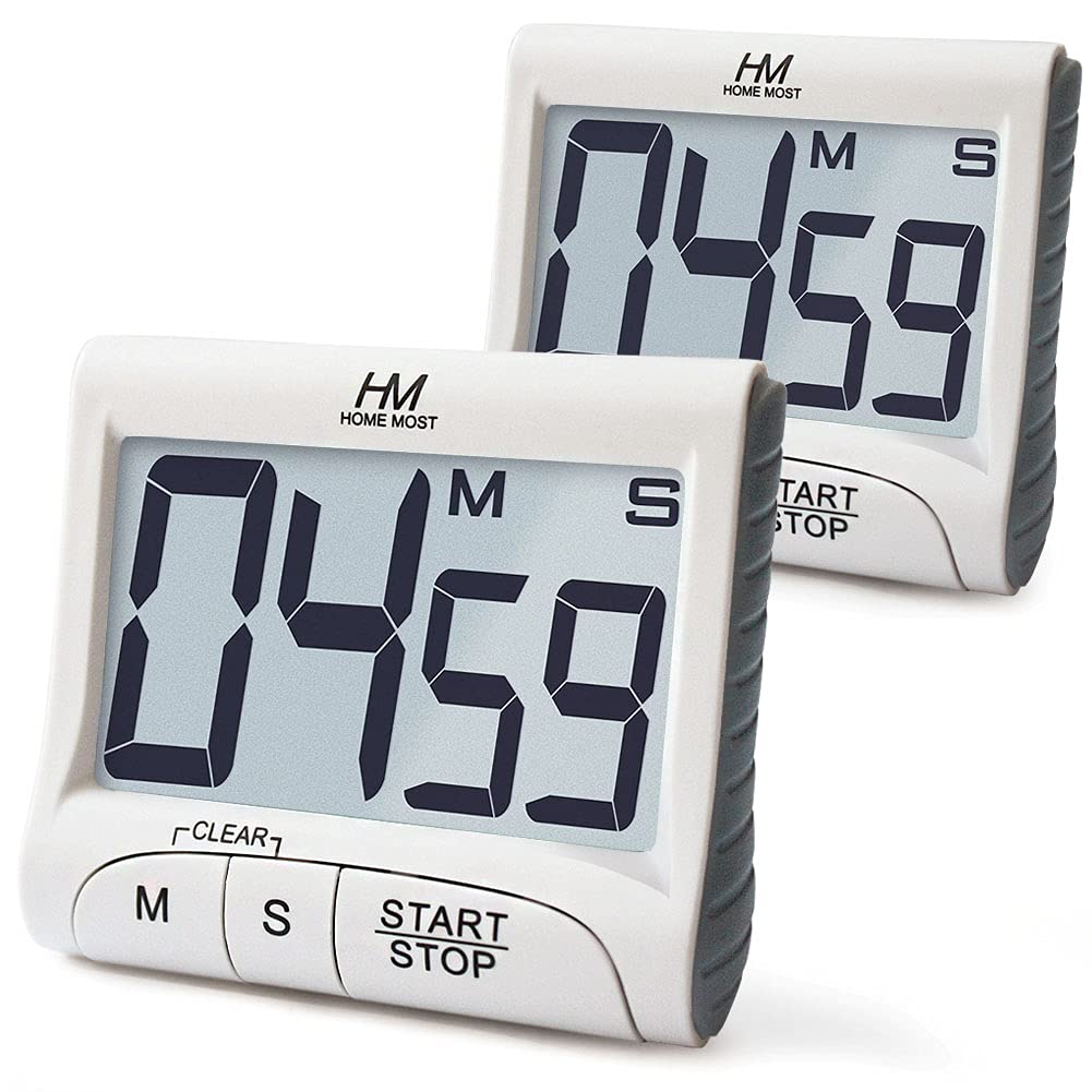 HOME MOST timer with magnetic back for easy fridge placement and quick timing.