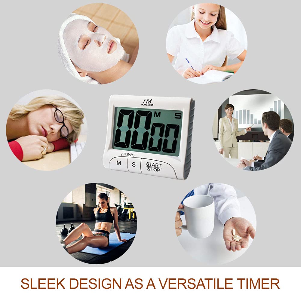 HOME MOST timer on retractable stand for tabletop use in kitchen or office.