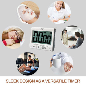 HOME MOST timer on retractable stand for tabletop use in kitchen or office.