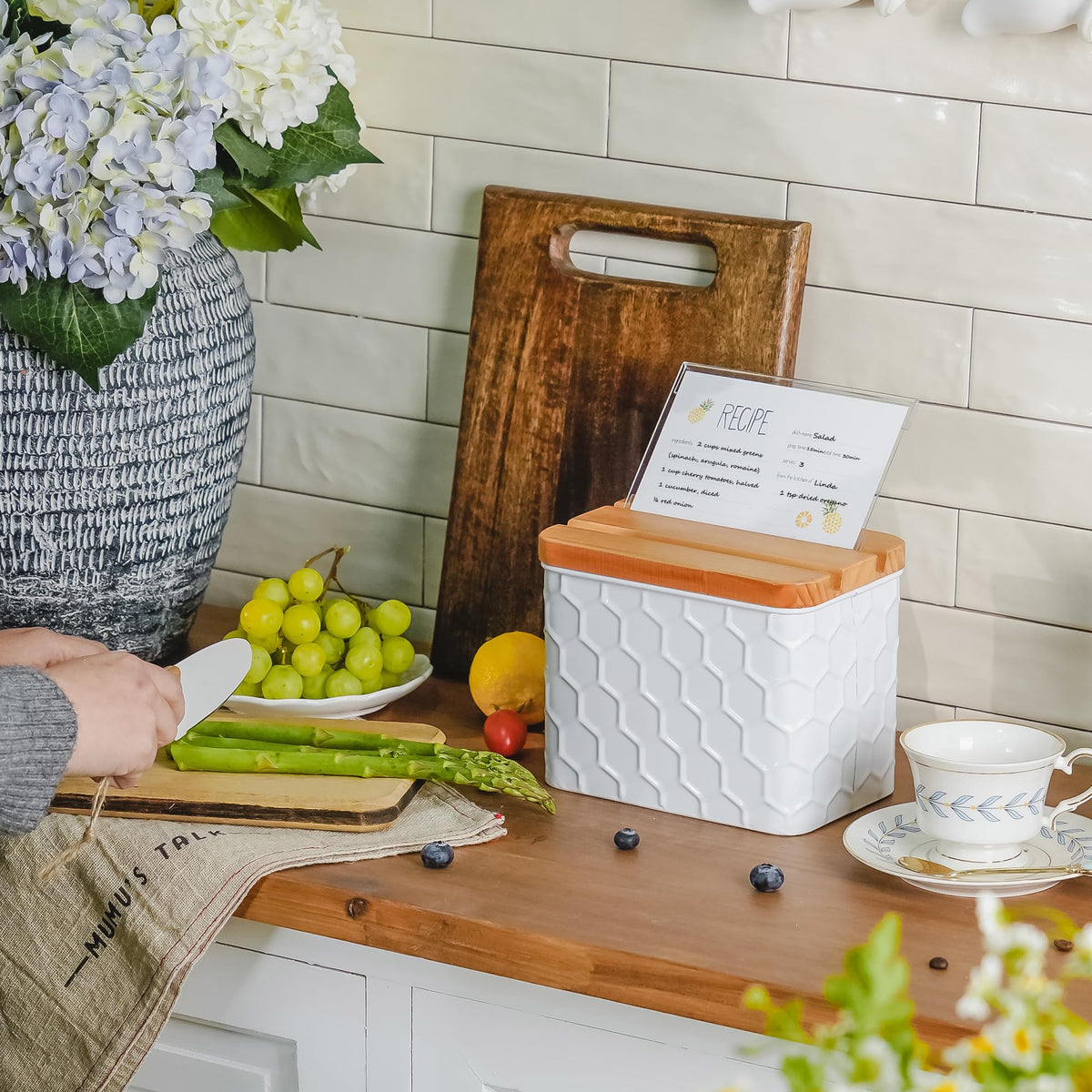 HOME PALETTE contents showing 24 recipe cards organized for planning