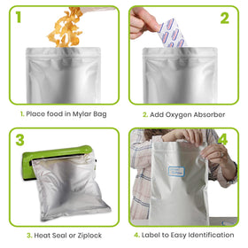 Home Sensei bags feature easy-open U-shaped tear for quick access.