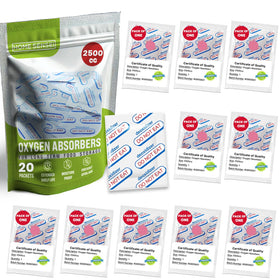 Home Sensei 2500cc oxygen absorbers pack for pantry storage and freshness