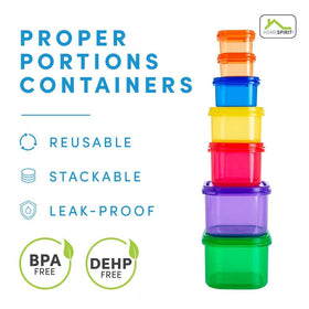 Home Spirit Proper Portions microwave-safe containers for quick reheats