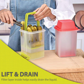 Home-X versatile marinating container handles olives and fruits