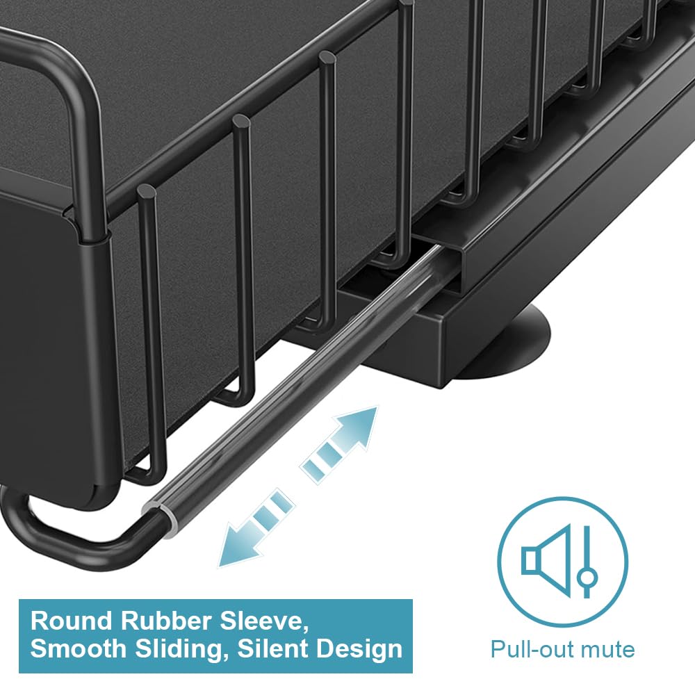 Homebosily powder-coated steel construction offers durable organization.
