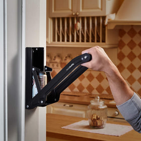 HomeBuddy can crusher reduces cans to one inch thick for compact storage