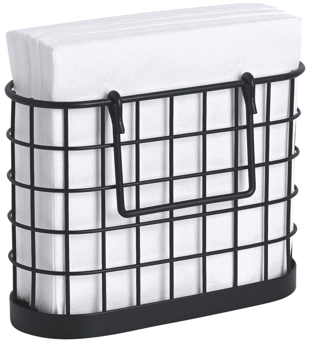 HOMECLASS6 black napkin holder base keeps napkins upright on tables