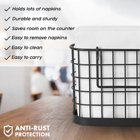 HOMECLASS6 fits standard luncheon napkins for everyday use