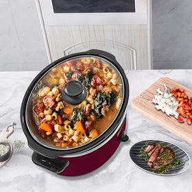 HOMECOOKIN 8-quart slow cooker oval ready for dinner prep