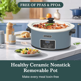 HOMECOOKIN 8qt capacity suits large family meals and batch cooking.