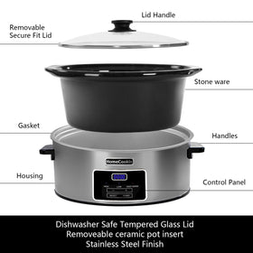 HOMECOOKIN glass lid for clear view during cooking