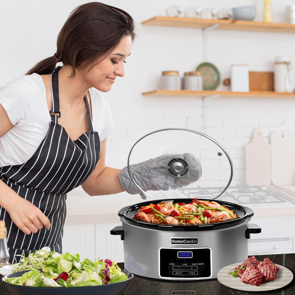 HOMECOOKIN large capacity ideal for family dinners and gatherings