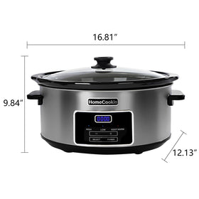 HOMECOOKIN low and high heat settings for versatile recipes