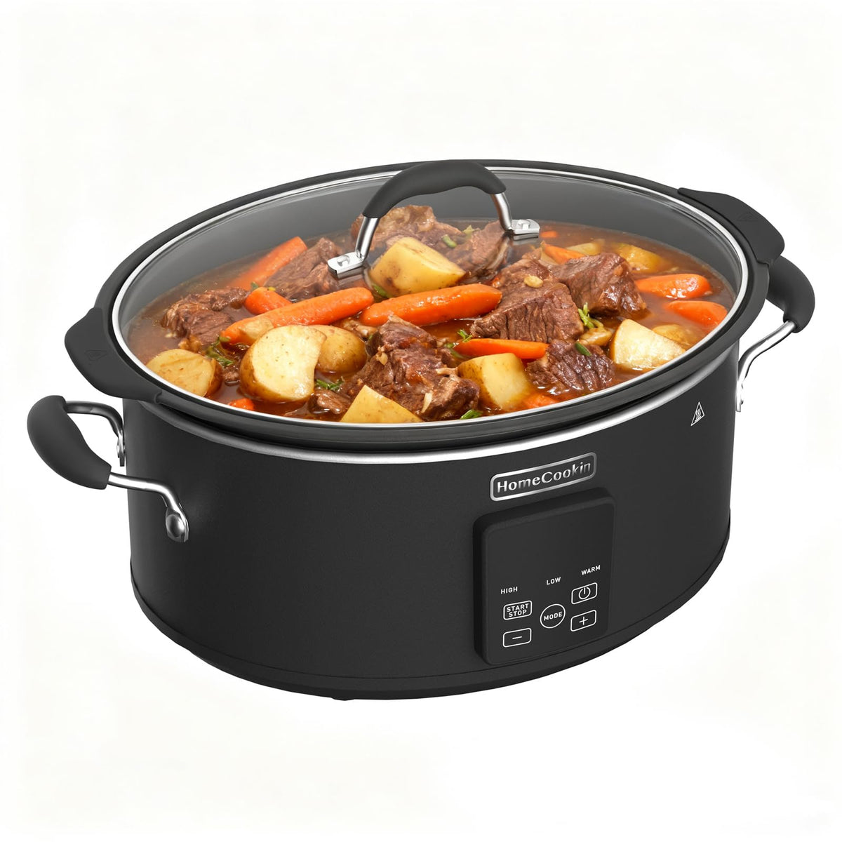 HOMECOOKIN slow cooker 10-quart capacity ideal for family meals and gatherings.