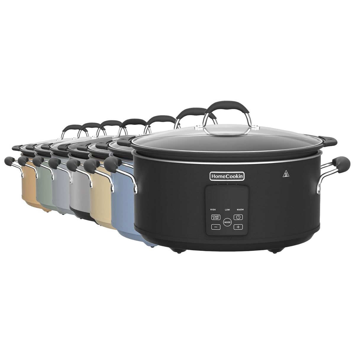HOMECOOKIN slow cooker digital timer panel enables simple, precise control.