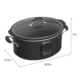 HOMECOOKIN slow cooker keeps meals warm after cooking for convenient serving.