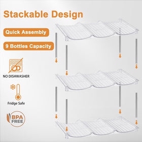 Durable steel pipes with a clear PET shell for a modern kitchen look.