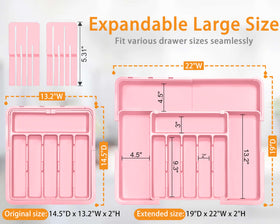 Homecor knife inserts shown with the organizer for safe blade storage