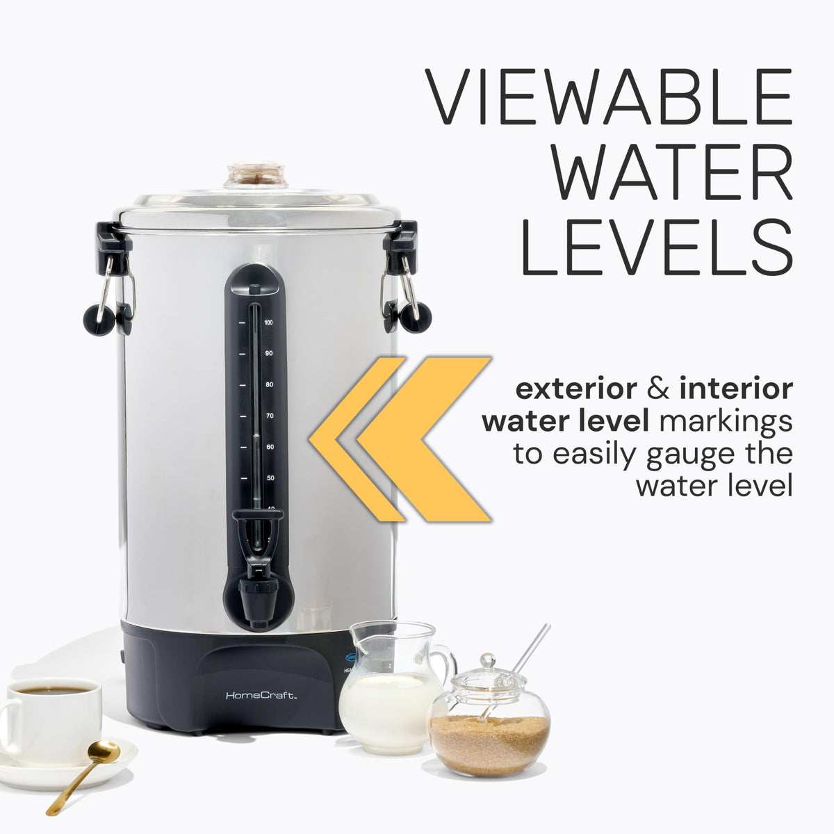 Homecraft easy-fill spout area reduces spills during pours
