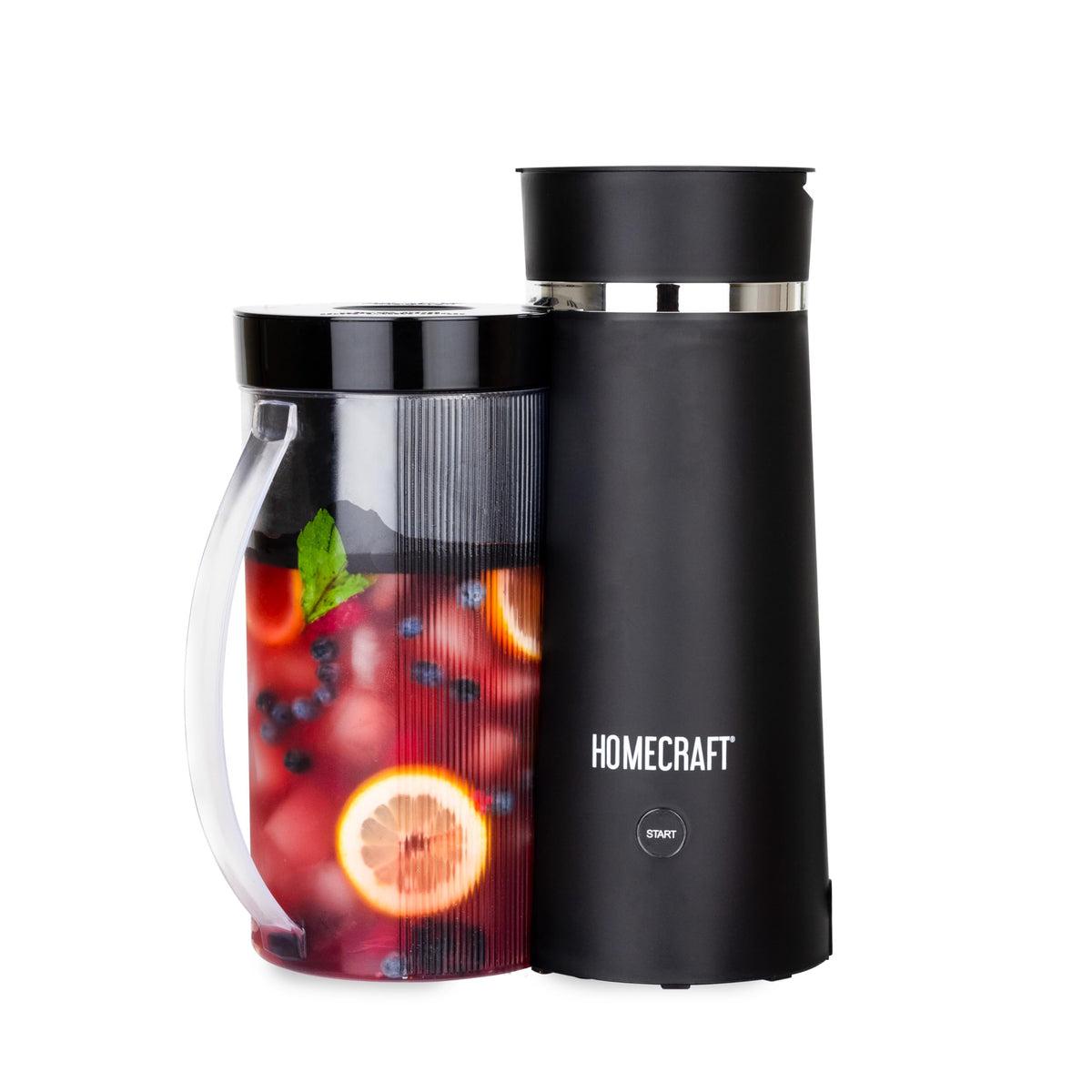 Homecraft Iced Tea Maker with 2 Qt pitcher for quick cold beverages at home.