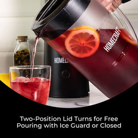 Homecraft slim design fits compact kitchens for convenient countertop brewing.
