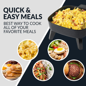 HomeCraft tempered glass lid with steam vent for efficient cooking