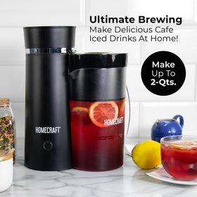 Homecraft 2-quart double-insulated pitcher keeps drinks cold and fresh.