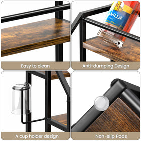 Homedawn cup holder feature lets you grab a cup quickly without turning