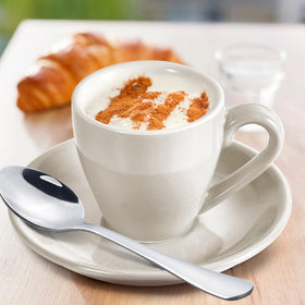 HomEdge dishwasher-safe porcelain espresso set for easy cleanup